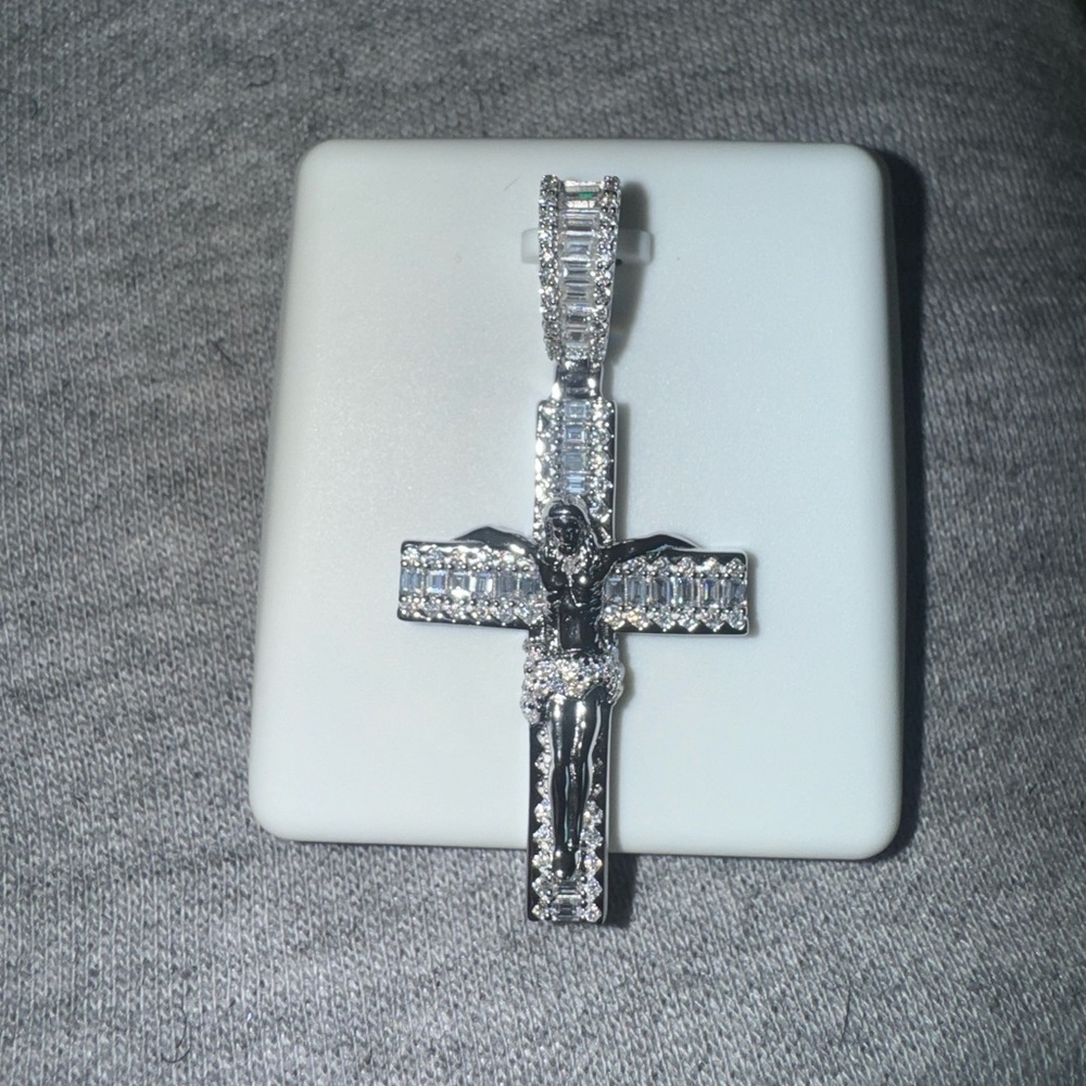 Moissanite Cross Pendant